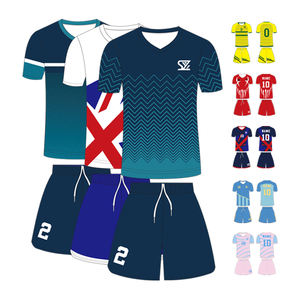 เสื้อเจอร์ซีย์ฟุตบอลระบายอากาศได้ดีเสื้อฟุตบอลออกแบบได้ตามต้องการมีโลโก้ออกแบบได้ตามต้องการ - Product Image 2