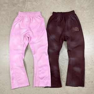 Ensemble de pantalons de survêtement baggy à capuche épais et surdimensionnés sur mesure du fabricant Survêtement respirant imprimé pour hommes avec techniques de strass - Product Image 6