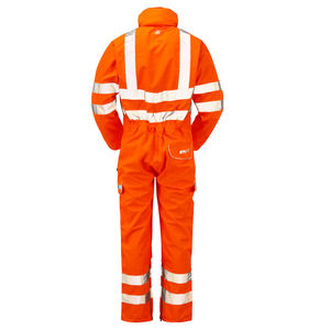 Pulsar Rail Orange Rail Spec Combinaison imperméable Orange Hi Vis Combinaison tempête Hi Visibility Winter Workwear Coverall - Product Image 6