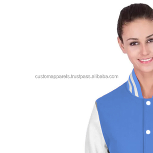 Women's Cotton Varsity <b>Jacket</b> <b>with</b> Soft <b>Lining</b> Custom Eco-Friendly Quick Dry Winter Fashion Outerwear - Product Image 5