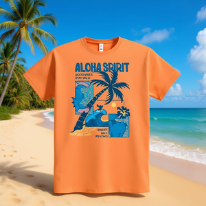 T-Shirt Promozionali Aloha Spirit con Tema Hawaiano Divertente e Vivace - Product Image 3