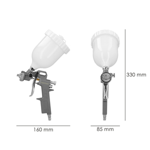 Pistola a Spruzzo Pneumatica con Ugello da 1,5 mm Con Serbatoio Superiore da 0,6 Litri e Adattatore Rapido - Product Image 2