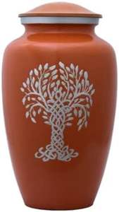 Urna de Aluminio Impresa con Diseño de Madera para Cenizas, Urna Clásica de Aluminio para Hombres, Caja para Cenizas de Adultos, Recuerdos Fúnebres - Product Image 2