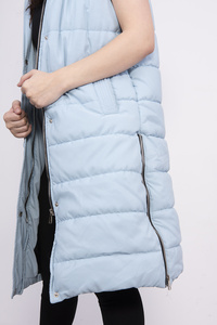 Vente en gros de nouvelles vestes d'hiver sans manches à la mode vestes à bulles d'air de haute qualité avec fermeture éclair pour femmes - Product Image 5