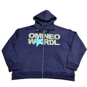 La mejor calidad 100% algodón polar personalizado Full Zip Puff impresión negro sólido al por mayor cara completa Zip Up sudaderas con capucha - Product Image 4