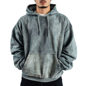 Sweat à capuche d'hiver pour hommes avec impression personnalisée sweats à capuche lavés à l'acide nouveau style de qualité supérieure pour hommes lavés à l'acide - Product Image 1