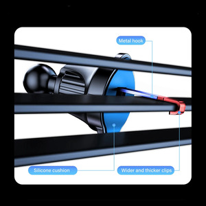 Support de téléphone pour grille d'aération de voiture avec clip universel - Couleurs assorties - Product Image 6