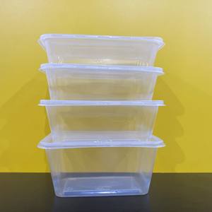 Competitive Price Factory Best Quality Rectangle Disposable Plastic 550 650 750 1000ml <b>Take</b> <b>Away</b> Food <b>Containers</b> With Lids - Product Image 1