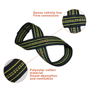 Vente en gros OEM Poids Figure 8 Sangles de levage Gym Fitness Haute Qualité Figure 8 Sangles de levage - Product Image 4
