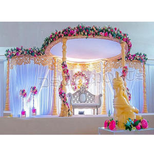 ตกแต่งงานแต่งงานสุดพิเศษ มหารานี มันดัป งานแต่งงานฮินดูที่ดีที่สุด มันดัป FRP อัวนี มันดัป งานแต่งงานแบบดั้งเดิมของสหราชอาณาจักร ตกแต่งมันดัปสำหรับงานแต่งงานดาร์วิน - Product Image 1