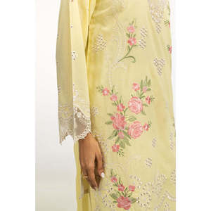 Conjunto de Camisa y Pantalón de Manga Tres Cuartos con Bordado Cambric IPST-44317 para Primavera/Verano - Product Image 4