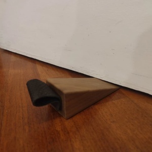 Elegant Natural Wood Door Holder <b>Block</b> Sturdy Door Wedge with Polished Texture for Modern Home Decor, Hotels, and Workspaces - Product Image 5