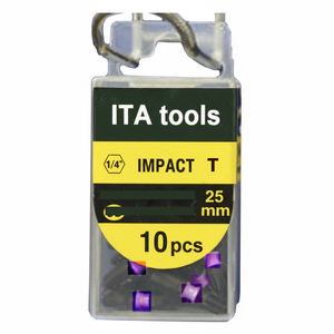 Puntas de Impacto Torx de Grado Industrial OEM ODM de Taiwán con Funda de Color de 1/4\" y 25 mm de Largo - Product Image 4