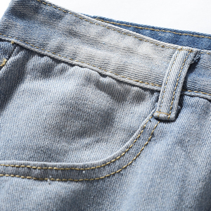 กางเกงยีนส์ขาตรงเข้ารูปสำหรับผู้ชายกางเกงยีนส์ขาตรงเรียบหรู - Product Image 2