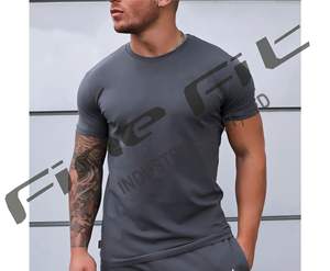 T-shirt à manches courtes en coton de marque personnalisée pour hommes, tricoté doux, fabricant en vrac pour un usage quotidien décontracté - Product Image 6