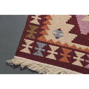 พรมวินเทจสไตล์ตุรกี ขนาด 2.6x4.6 ฟุต สีแดงเบจล้วน - Product Image 3