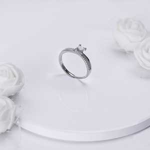 Conjunto de anillos de circón de plata vintage, joyería geométrica de estilo hip-hop chapada en oro de 14K y rodio - Product Image 5