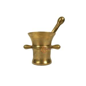 ชุดครกทองเหลืองและสากสำหรับใช้ในร้านอาหารเครื่องครัวทำด้วยมือ - Product Image 1