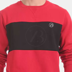Sudaderas informales de algodón 100% para hombre de talla grande personalizadas, jersey de patrón sólido para invierno, diseño de contraste de Color - Product Image 5