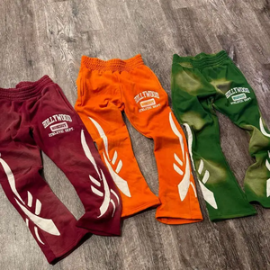 Conjunto Deportivo Personalizado para Hombre, con Apliques, 100% Algodón, Cierre Completo, Pantalones Deportivos Unisex con Efecto Desgastado y Lavado Ácido - Product Image 6