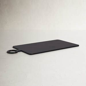 Planche à fromage en métal enduit noir plat de qualité supérieure Conception en acier inoxydable en bambou lourd pour un taux raisonnable d'utilisation de restaurant à domicile - Product Image 2