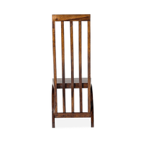 Chaise de jeu multifonctionnelle Pindel Handicrafts en bois de sheesham massif, design mid-century, siège rembourré, confort optimal, garantie à vie