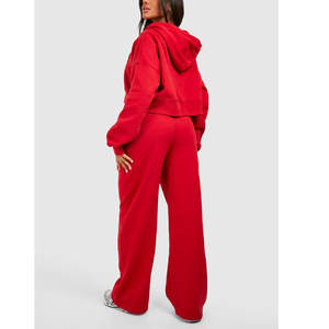 Por encargo Zip up Sudadera con capucha Mujeres Chándales Entrenamiento Joggers Conjuntos Mujeres Dos Piezas Chándal Conjuntos - Product Image 6