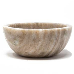 Bol en marbre blanc au design moderne Bol de service écologique de qualité créative pour la maison, la table à manger, le mariage et les soldes. - Product Image 2