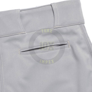 Pantalon de baseball personnalisé avec ceinture élastique, genoux renforcés et logo d'équipe sublimé - Product Image 4