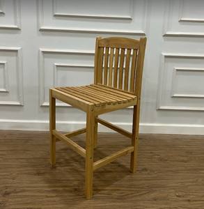WOODEN TEAK WOOD <b>BAR</b> CHAIR <b>GARDEN</b> MADE IN INDONESIA - Product Image 1