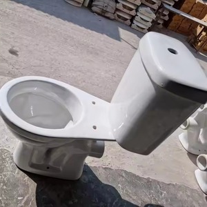 Asiento de inodoro de cerámica de dos piezas con cubierta de asiento de plástico y accesorios LLC/accesorios de la mejor calidad precio barato I - Product Image 3