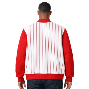 Kappa Alpha Psi Pinstripe Tech <b>Fleece</b> Jacket Greek Letter Athletic Fraternity Warm Up Outerwear - Product Image 2