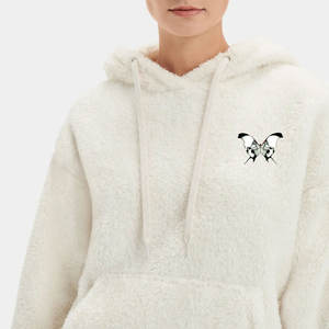 Streetwear Dames Sherpa Hoodies Oversize Streetwear Polaire Femmes Hoodies Couleur Unie Sherpa Hoodie Sweatshirts pour Filles - Product Image 2