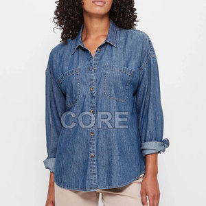 เสื้อยีนส์สำหรับผู้หญิงเสื้อยีนส์ระบายอากาศ - Product Image 1