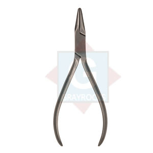 Pince à bec plat orthodontique manuelle de haute qualité certifiée CE en acier inoxydable pour appareils dentaires et orthodontiques - Product Image 2