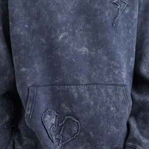 <b>Screen</b> Printing And Acid <b>Wash</b> Premium Quality Tracksuit 100% Cotton Fleece Streetwear Breathable Custom Acidwash Tracksuit - Product Image 4