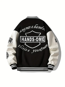 แจ็กเก็ตหลากหลายสำหรับผู้ชายแจ็กเก็ตเบสบอลขนแกะสไตล์เท่ๆสำหรับฤดูหนาว - Product Image 4