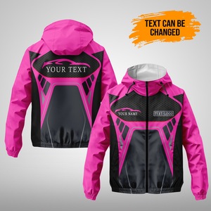 Vestes coupe-vent personnalisées à sublimation avec fermeture éclair pour équipe de football veste d'entraînement de football entraînement extérieur imperméable 100% polyester - Product Image 2