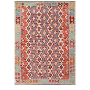 พรมกิลิมไมมาณา อัฟกานิสถาน ขนาด 203 x 151 ซม. สำหรับตกแต่งบ้าน - Product Image 1