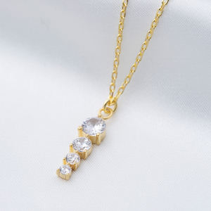 Colgante de plata de ley 925 con piedra de zirconia, collar con abalorio, diseño Redondo, elegante, hecho a mano - Product Image 4