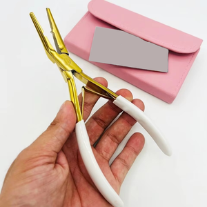 Pince à extensions de cheveux en acier inoxydable de qualité supérieure, réglable, respirante, confortable, dernières conceptions - Product Image 5