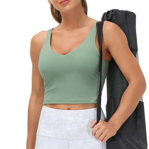 Ropa de gimnasio para mujer Servicio OEM Sujetador de yoga hecho en fábrica Ropa de gimnasio de secado rápido Sujetador de yoga superior con todos Los tamaños disponibles Sujetador deportivo para mujer - Product Image 2