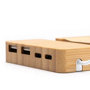 Hub USB in Bambù Cicero, Gadget Promozionale Personalizzato, Accessorio Tecnologico Unico e Personalizzabile - Product Image 2