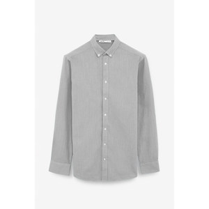 เสื้อเชิ้ตผู้ชาย GRIMELANGE Perttu ผ้าฝ้าย 100% ทรงสลิมฟิต คอปกติดกระดุม ดีไซน์ผ้าลินิน - Product Image 5