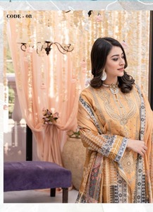 ชุดเดรสสไตล์ปากีสถานสำหรับผู้หญิงชุดเดรสผ้าฝ้าย/สนามหญ้า Shalwar Kameez - Product Image 5