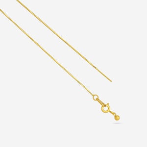14K Gold 18K Gold Plated 92.5 <b>Silver</b> Snake <b>Box</b> Rope <b>Chain</b> Ball Pattern Featuring Diamond Pearl Rhodium Gold Finish Model 188329 - Product Image 4