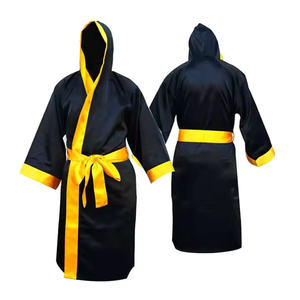 2025 haute qualité tissu personnalisé Logo robe de boxe nouveauté robes de boxe personnalisées dans toutes les couleurs Polyester/coton séchage rapide - Product Image 6