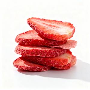 Snack Saludable Sin Azúcar, Fresas Deshidratadas Orgánicas 100% Naturales, Rebanadas de Fresa Crujientes, Suministro de Fábrica OEM, Venta al Por Mayor - Product Image 1