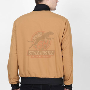 Blouson bomber pour homme en polyester, dernier design, différentes couleurs, vêtements d'extérieur. - Product Image 3