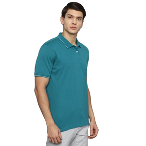 Fabricante 100% algodón manga corta hombres transpirable Polo camisetas Casual sólido patrón de talla grande bordado Logo Polo camisa - Product Image 2
